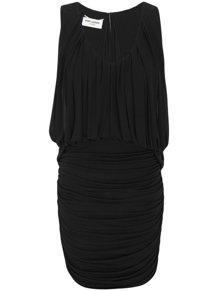 Dresses 40 Saint Laurent Sleeveless Draped Minidress Brand
