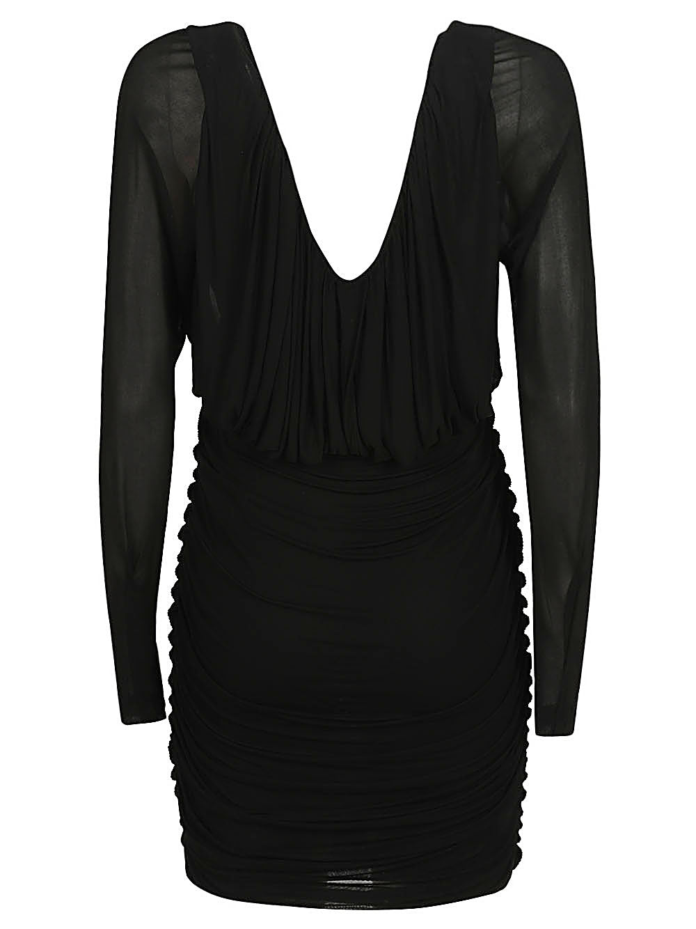 Saint Laurent Schwarzes kurzes Jerseykleid