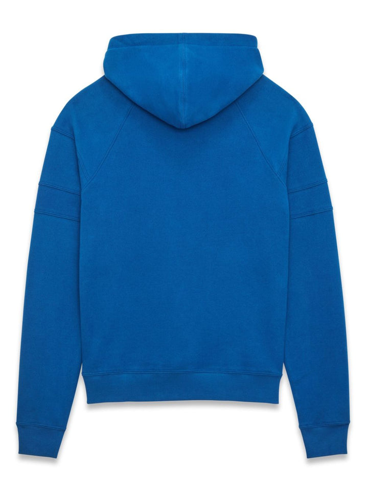 Saint Laurent Kobaltblauer Baumwoll-Hoodie