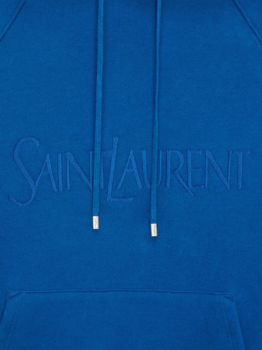 Saint Laurent Kobaltblauer Baumwoll-Hoodie