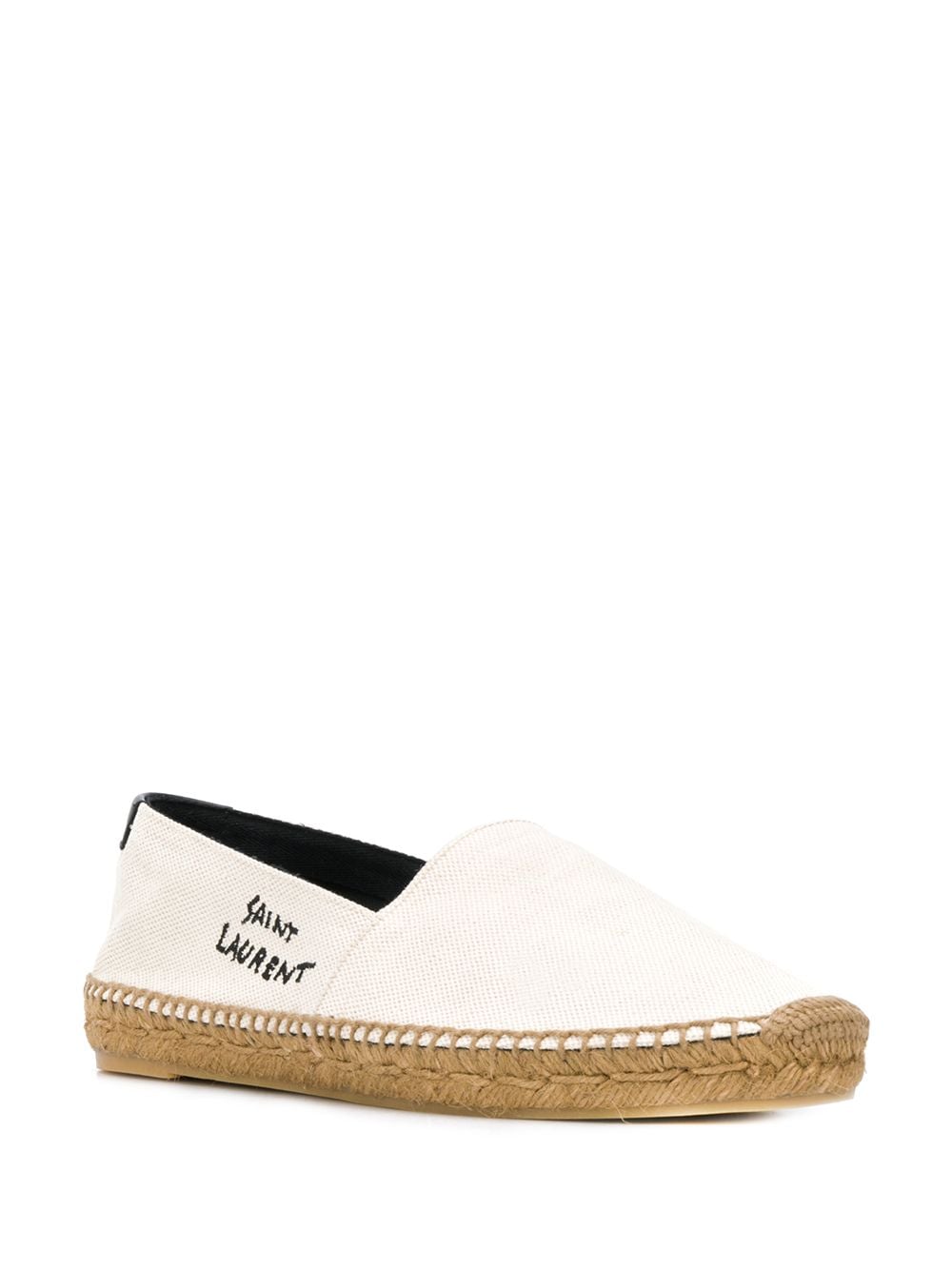 Saint Laurent Flache Schuhe Beige