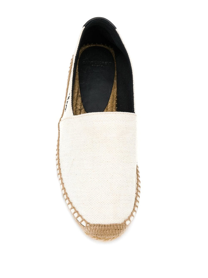 Saint Laurent Flache Schuhe Beige