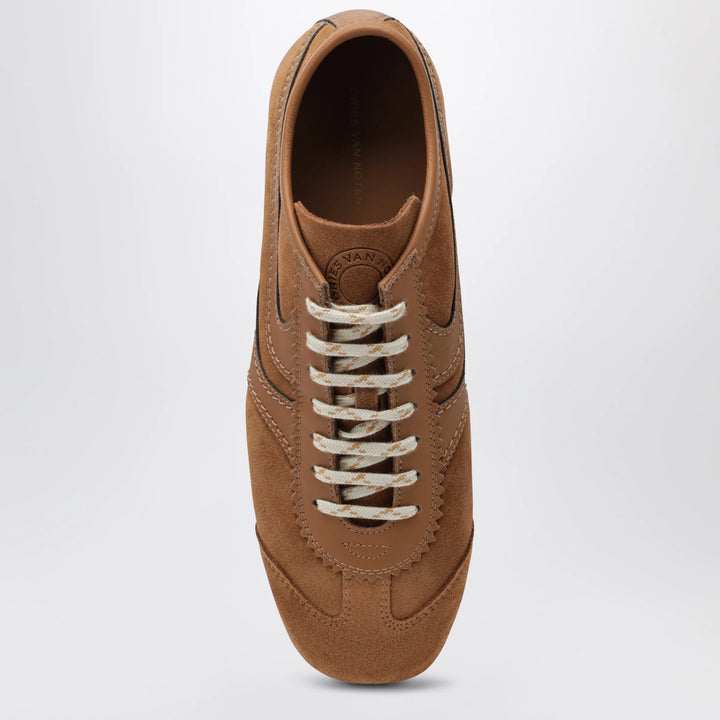 Dries Van Noten - Brown leather and suede Sneakers
