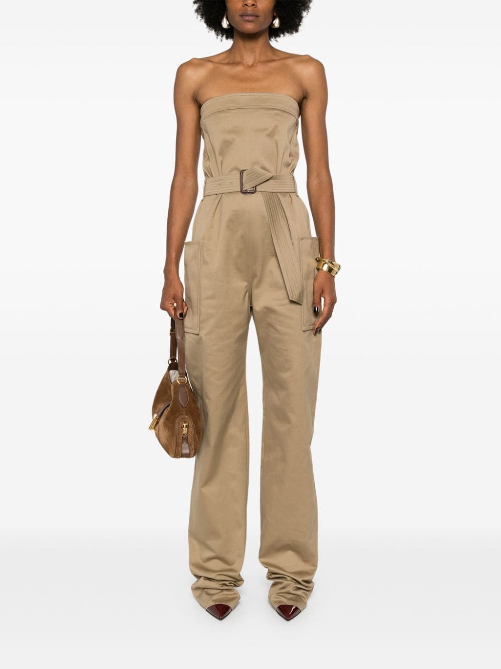 Saint Laurent Kleider Beige