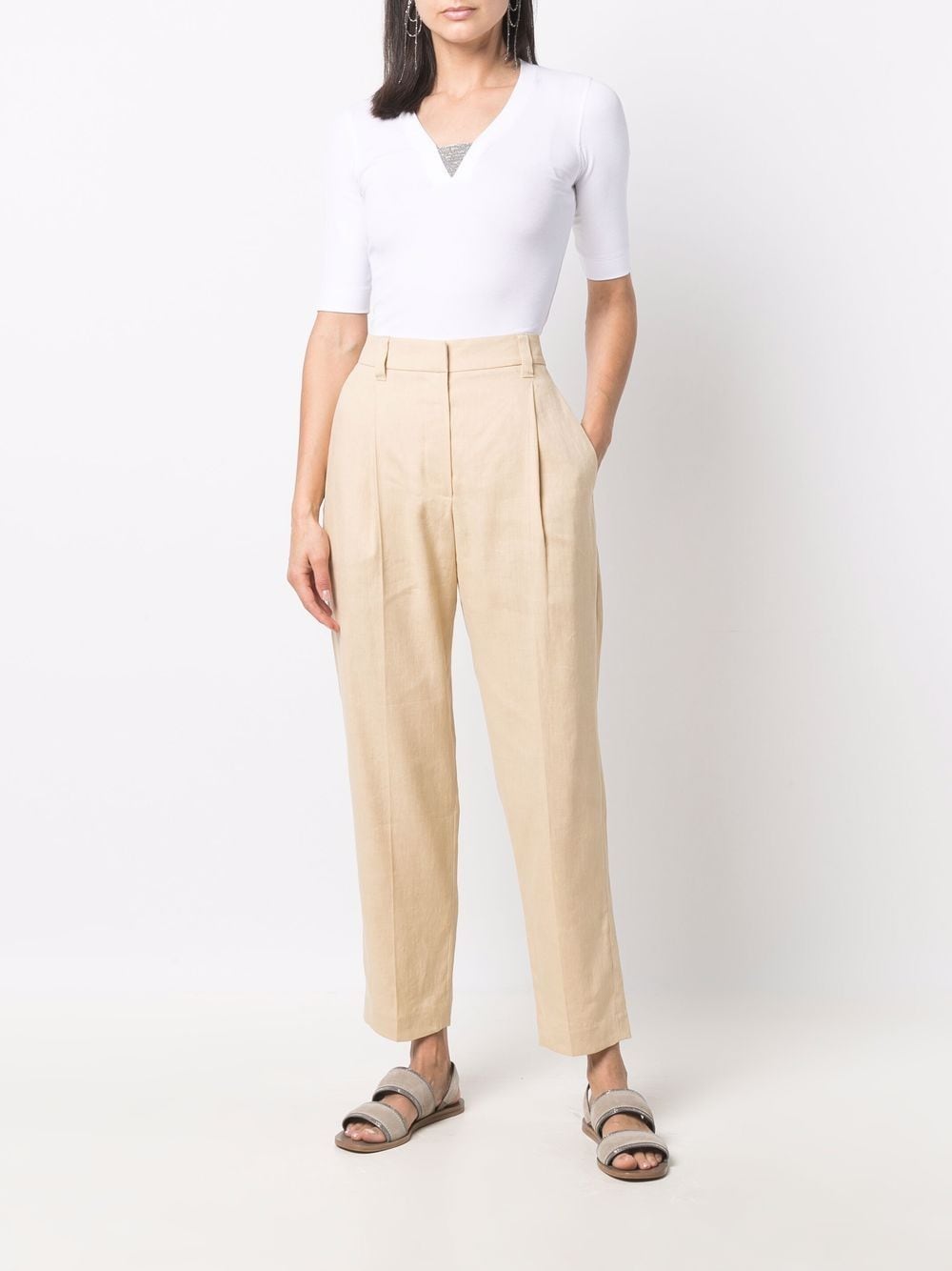 Brunello Cucinelli Top Weiß