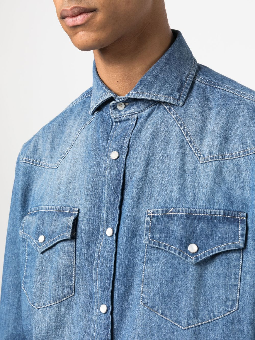 Brunello Cucinelli Hemden Blau