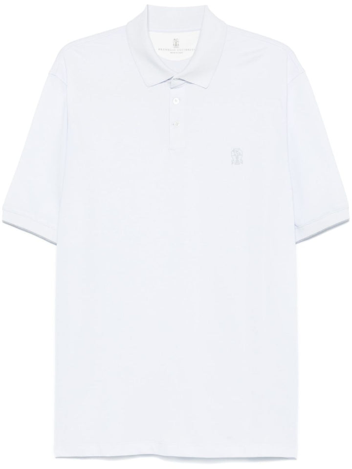Brunello Cucinelli T-Shirts und Polos Klarblau