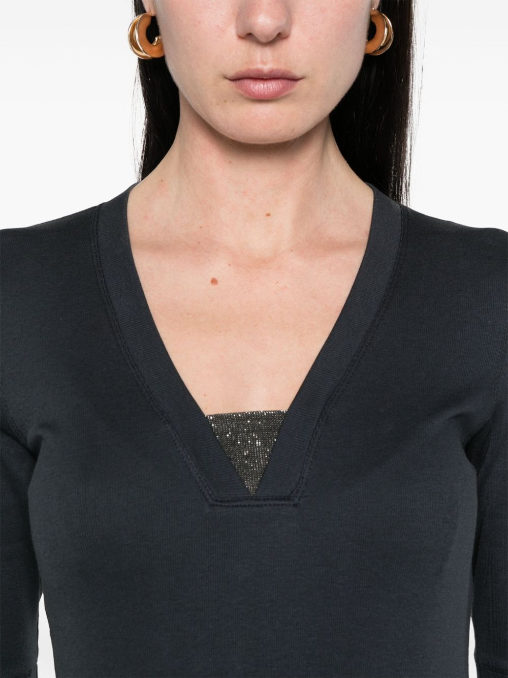 Brunello Cucinelli Top Blau