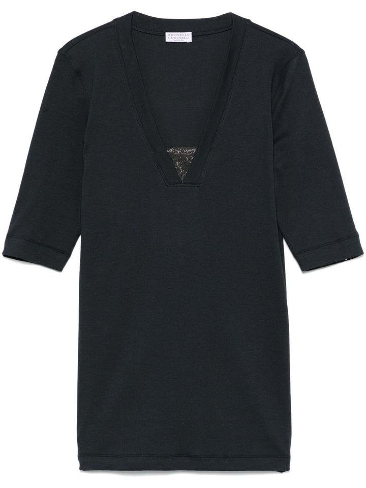 Brunello Cucinelli Top Blau