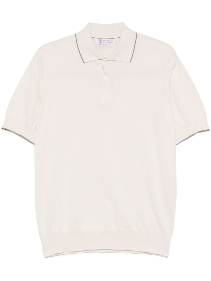 Brunello Cucinelli T-Shirts und Polos Weiß