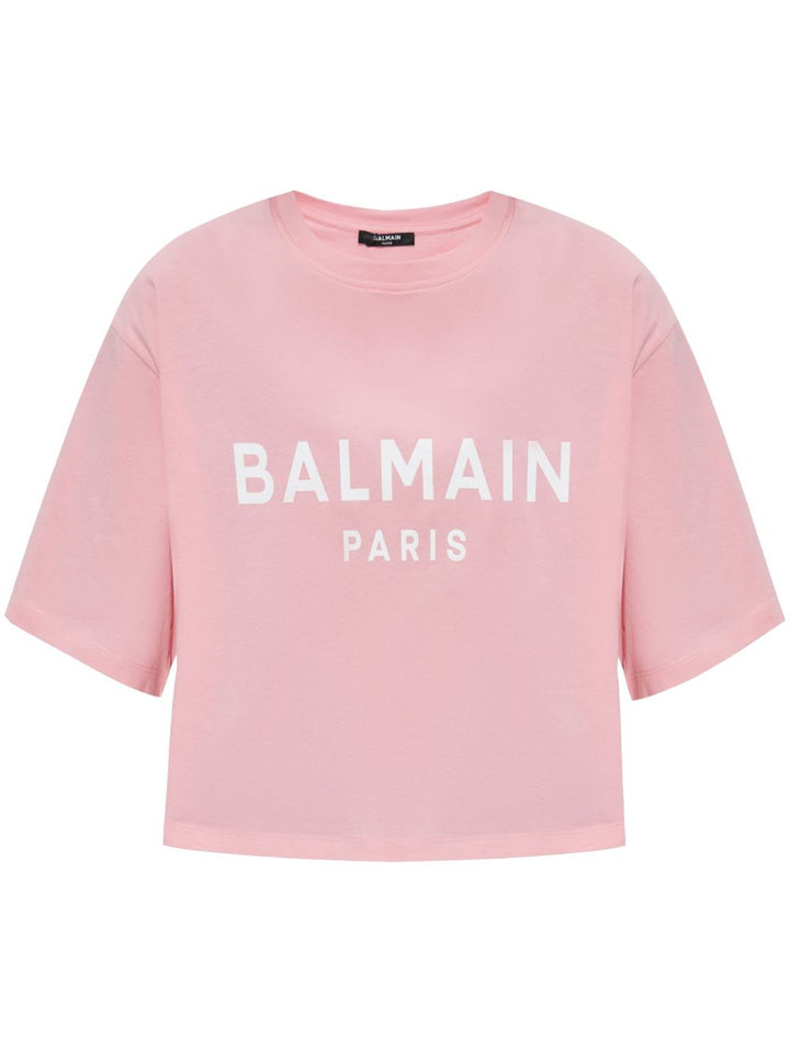 Kurzes Balmain-T-Shirt 