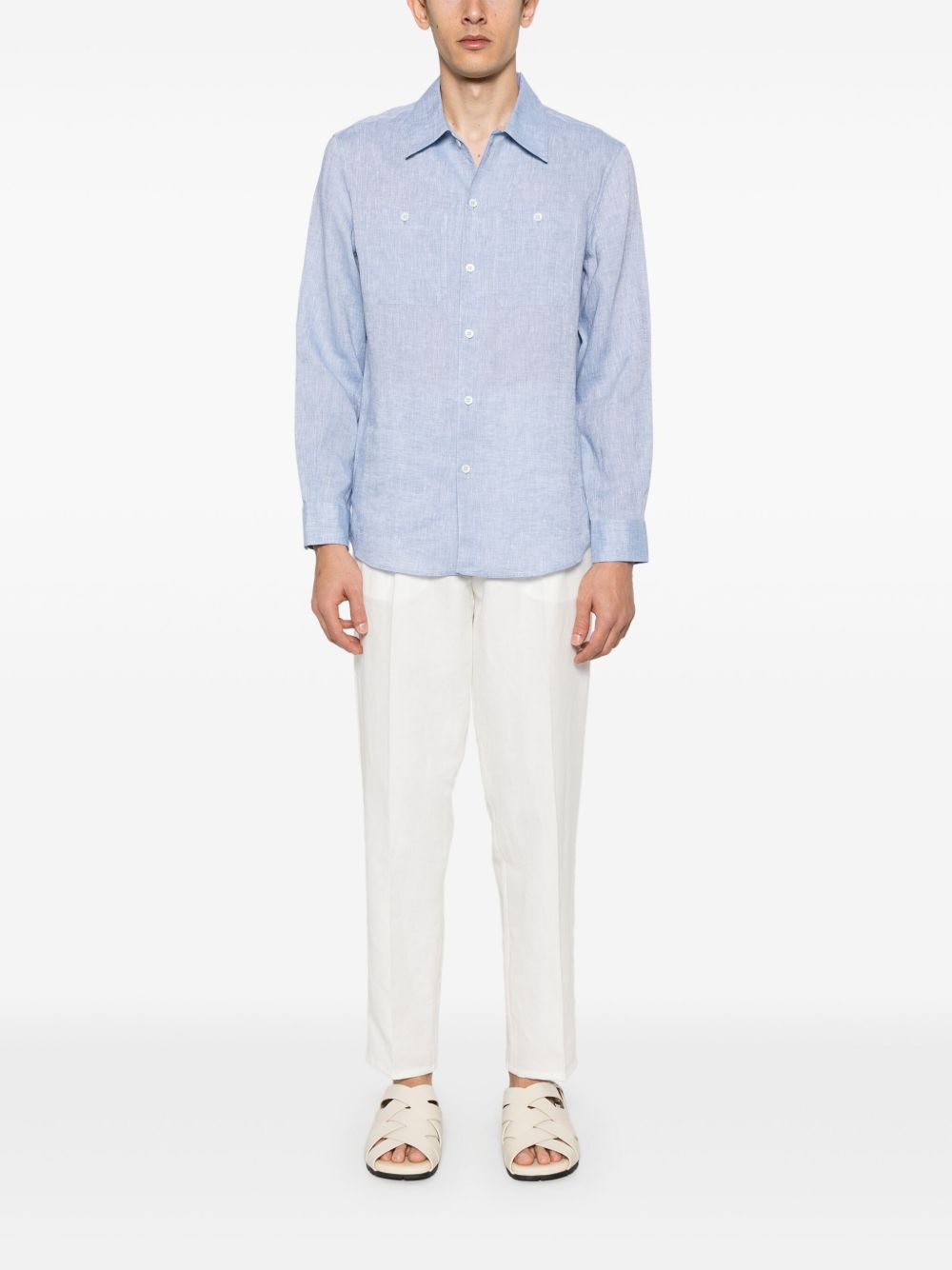 Brunello Cucinelli Hemden Klar Blau