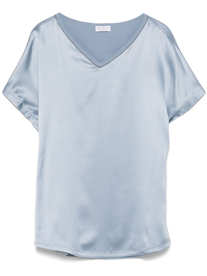 Brunello Cucinelli Top Klarblau