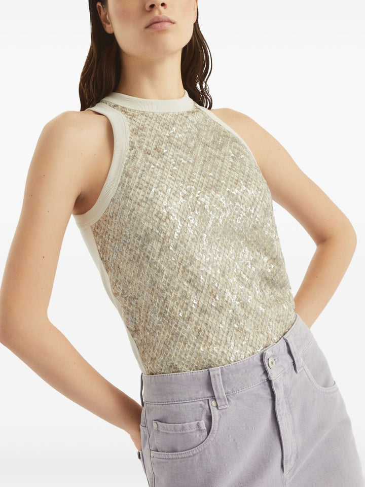Beiges Top von Brunello Cucinelli