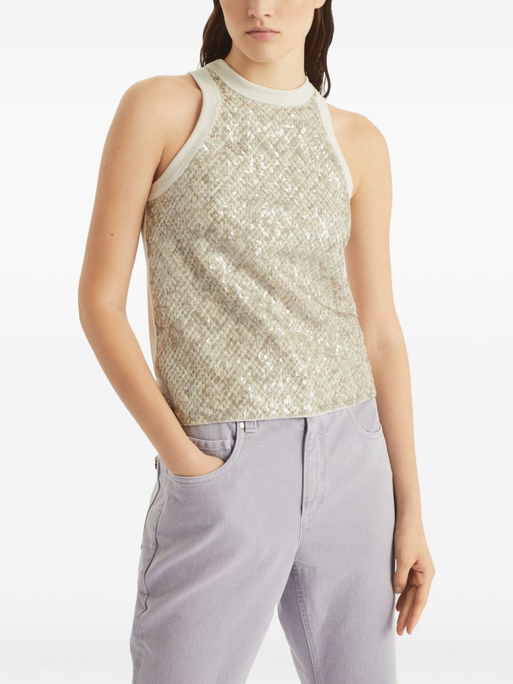 Beiges Top von Brunello Cucinelli