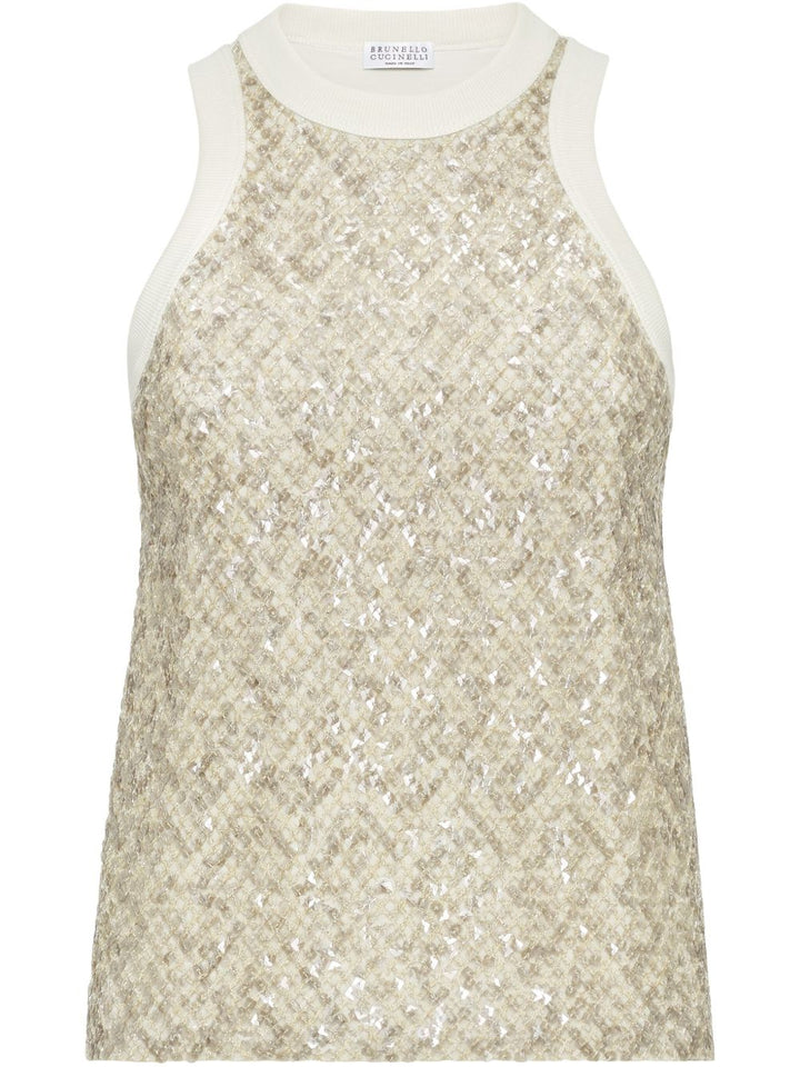 Beiges Top von Brunello Cucinelli