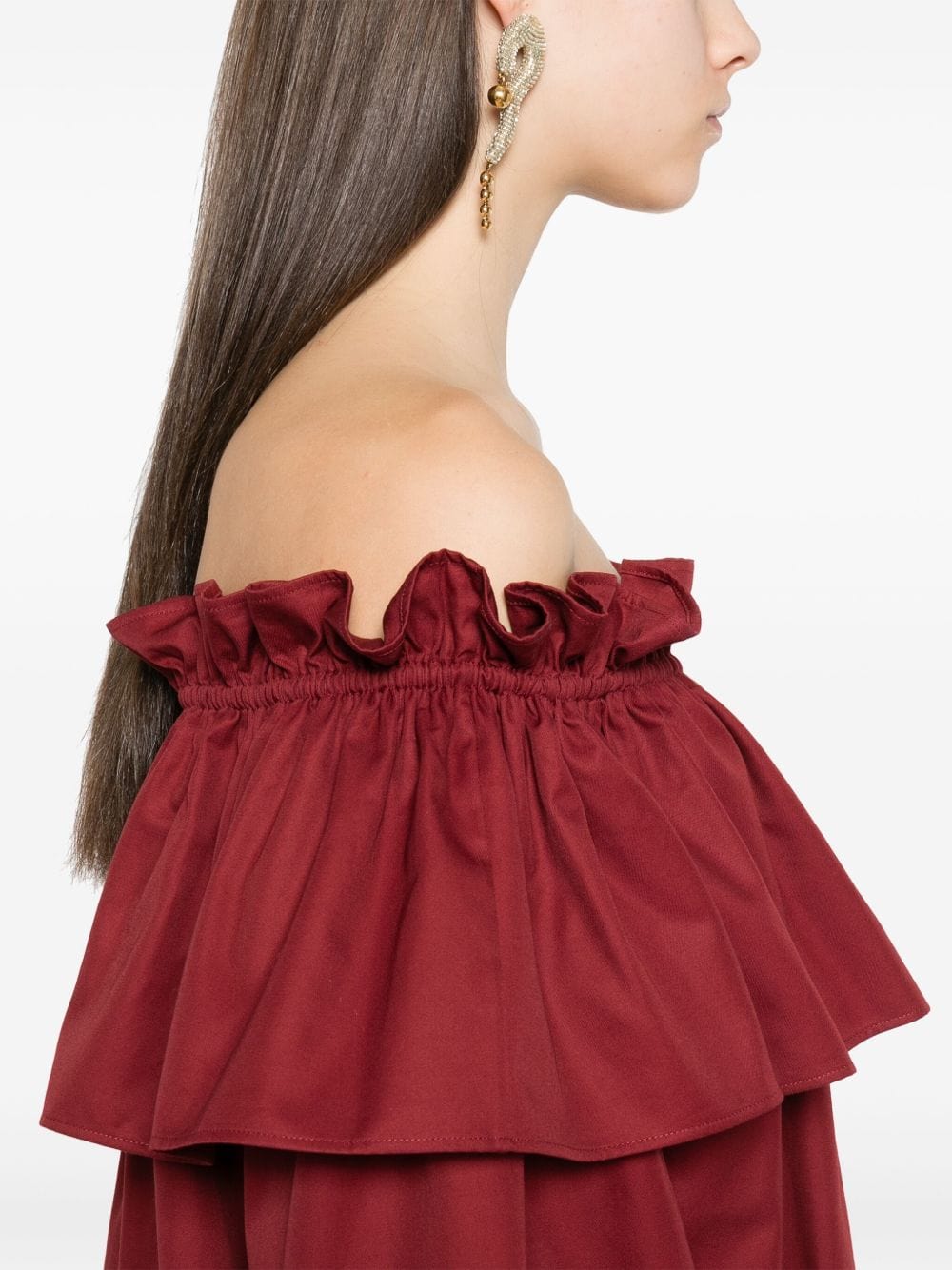 Dresses 36 Saint Laurent ruffled cotton mini dress Brand