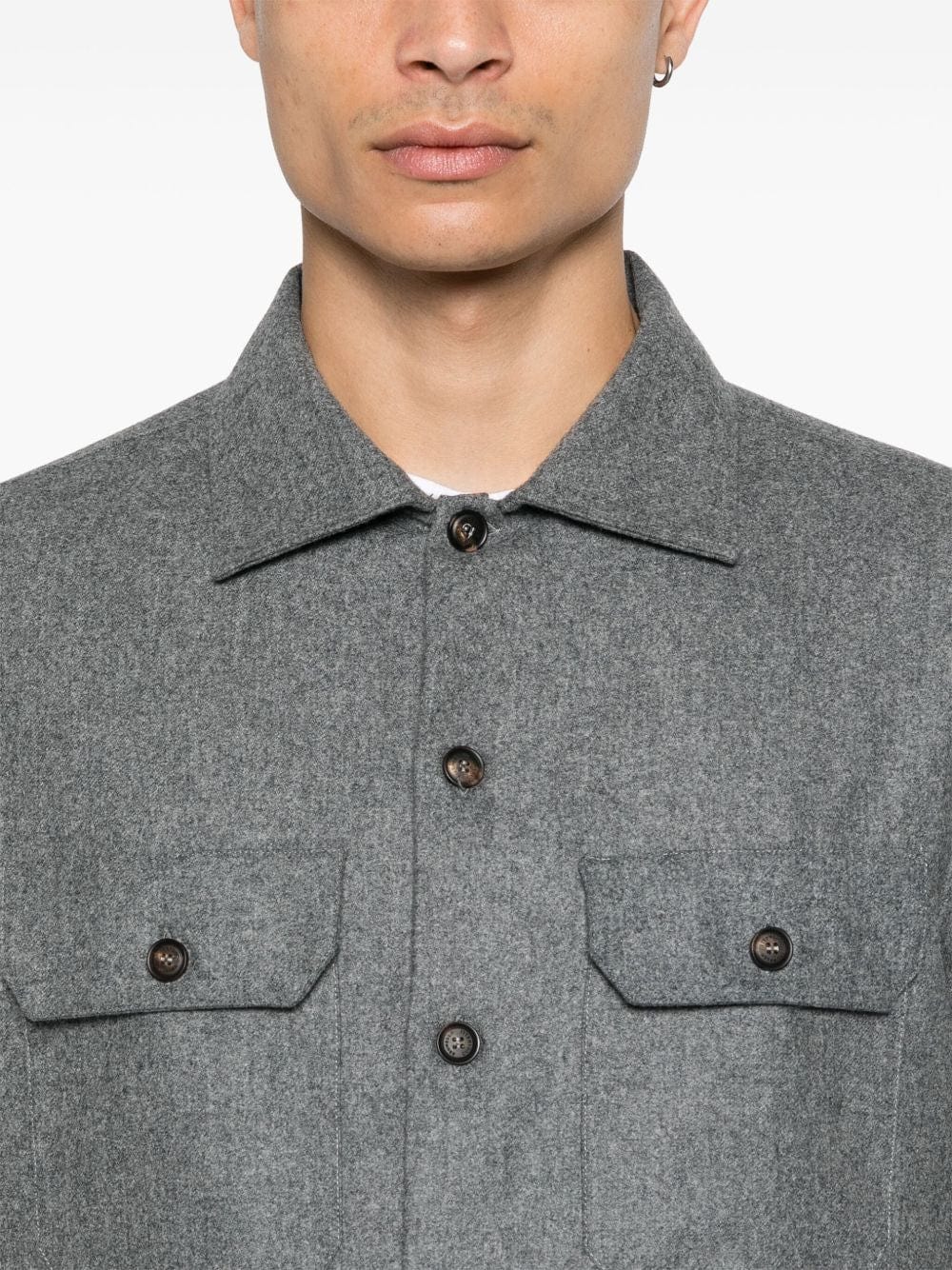 Shirts Brunello Cucinelli Shirts Grey Brand