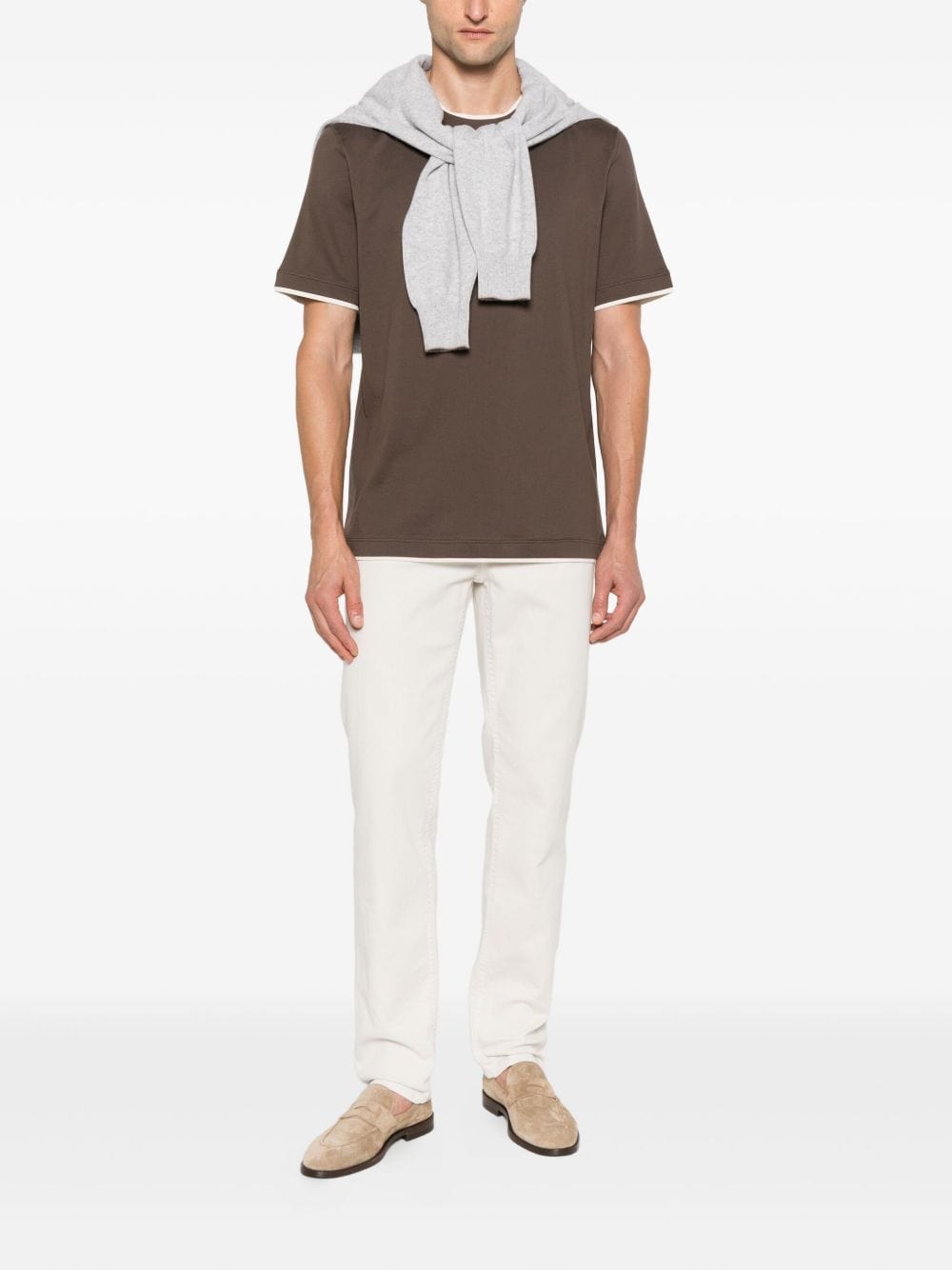 Trousers Brunello Cucinelli Trousers Grey Brand