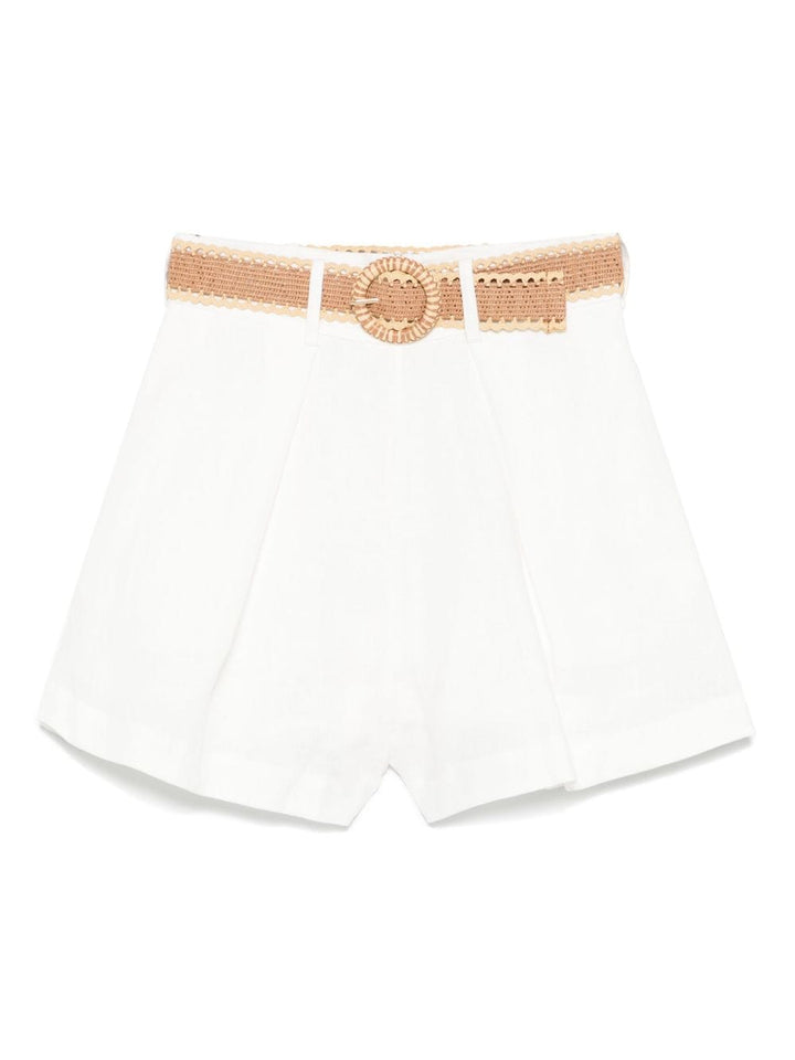 Short trousers Zimmermann Shorts Ivory Brand