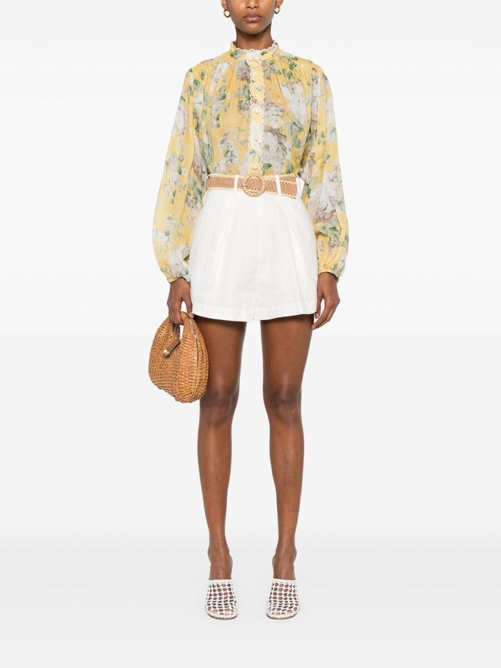 Short trousers Zimmermann Shorts Ivory Brand