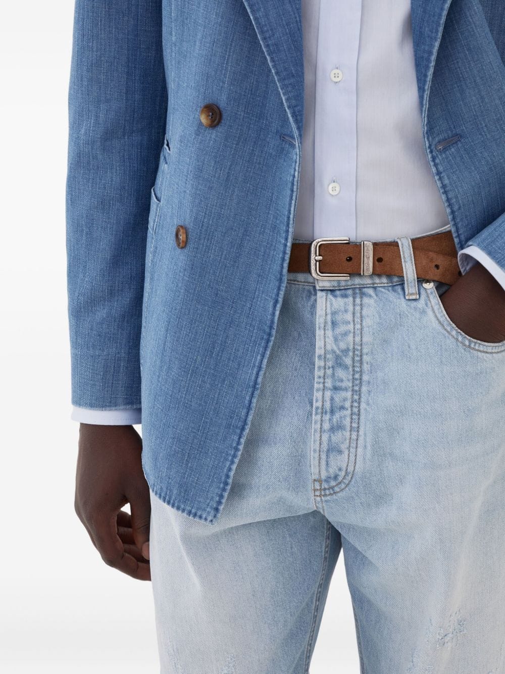 Belts 100 Brunello Cucinelli buckle-fastening leather belt Brand