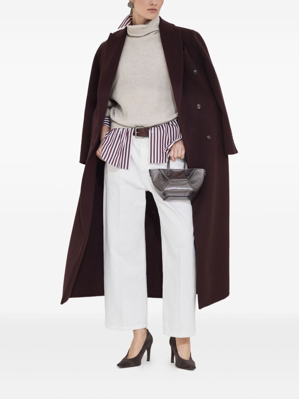 Jackets 44 Brunello Cucinelli Coats Bordeaux Brand