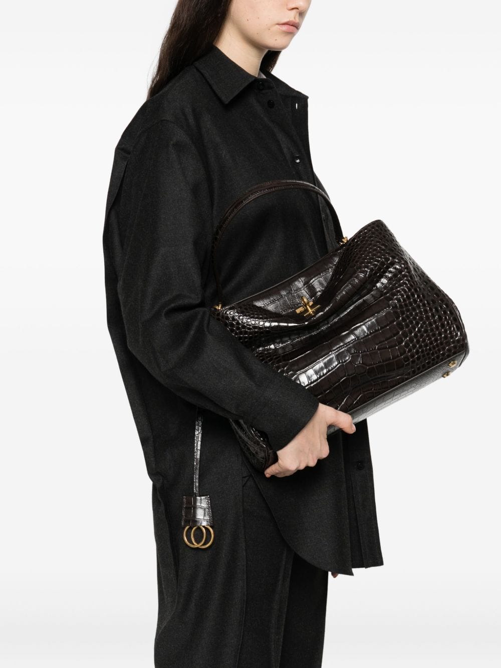 Handbag UNI Balenciaga Rodeo Medium Leather Handbag Brand