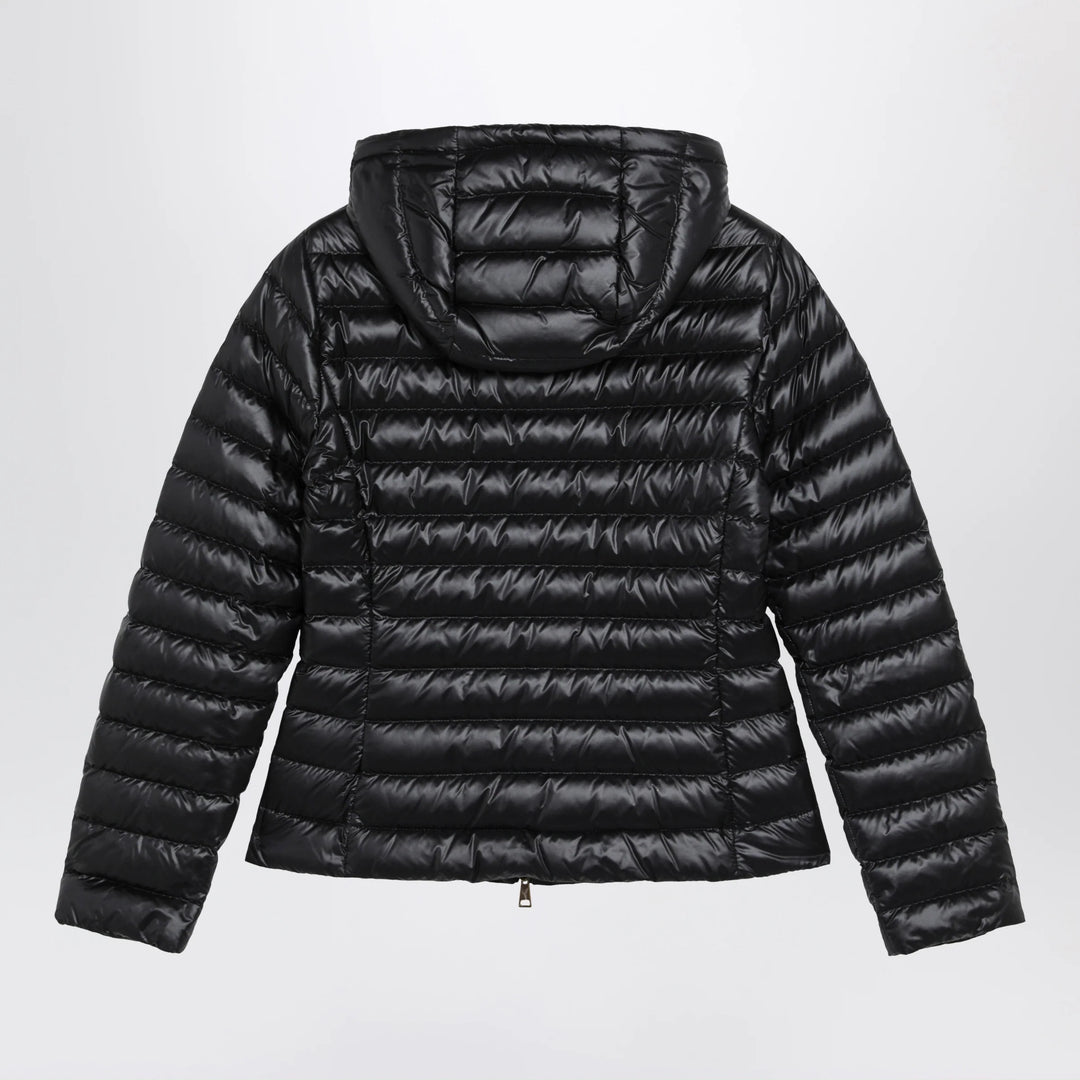 Moncler - Igelhood down jacket in black longue saison