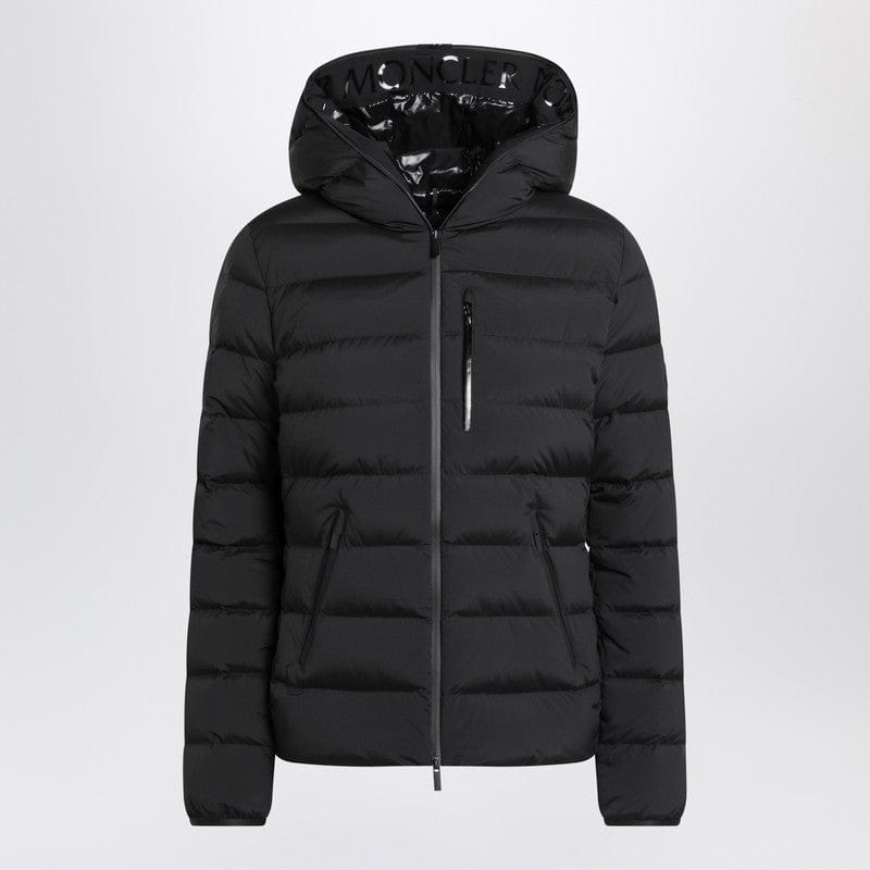 Jackets Moncler Black Herbe hooded puffer jacket Brand