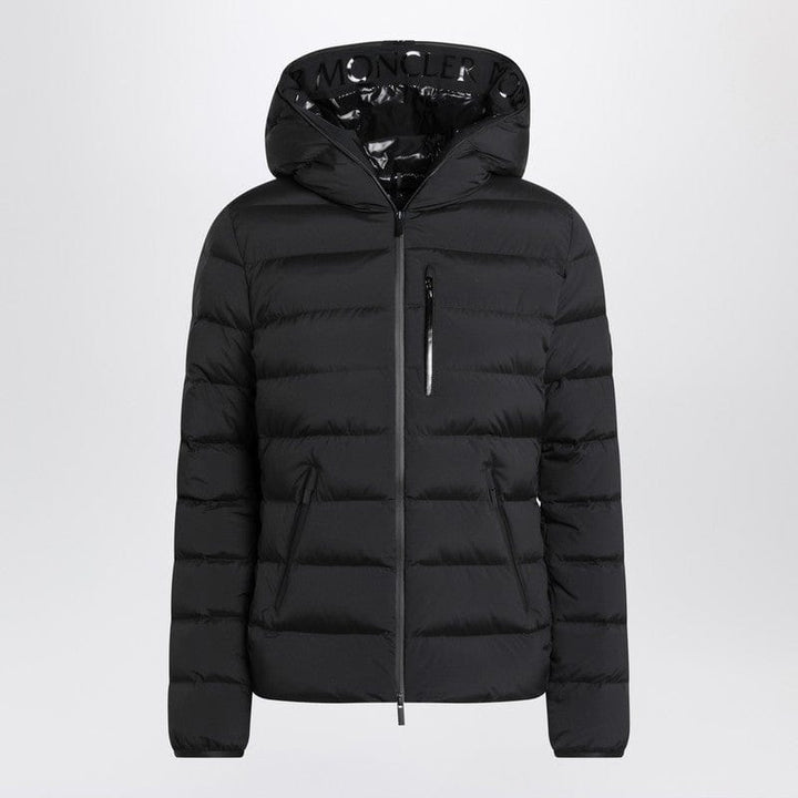 Jackets Moncler Black Herbe hooded puffer jacket Brand