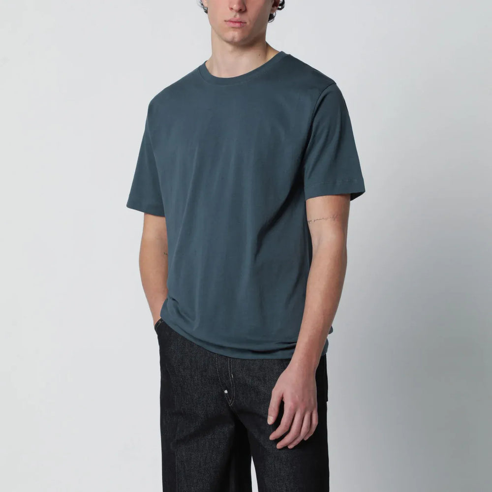 Dries Van Noten - Petrol green cotton T-shirt Brand Shirts & Tops S
