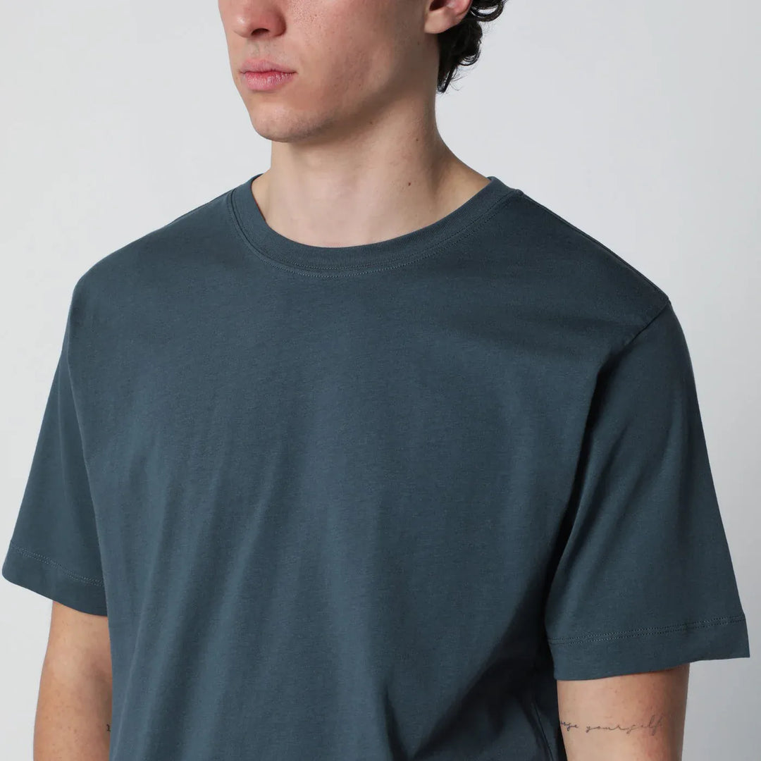 Dries Van Noten - Petrol green cotton T-shirt Brand Shirts &amp; Tops