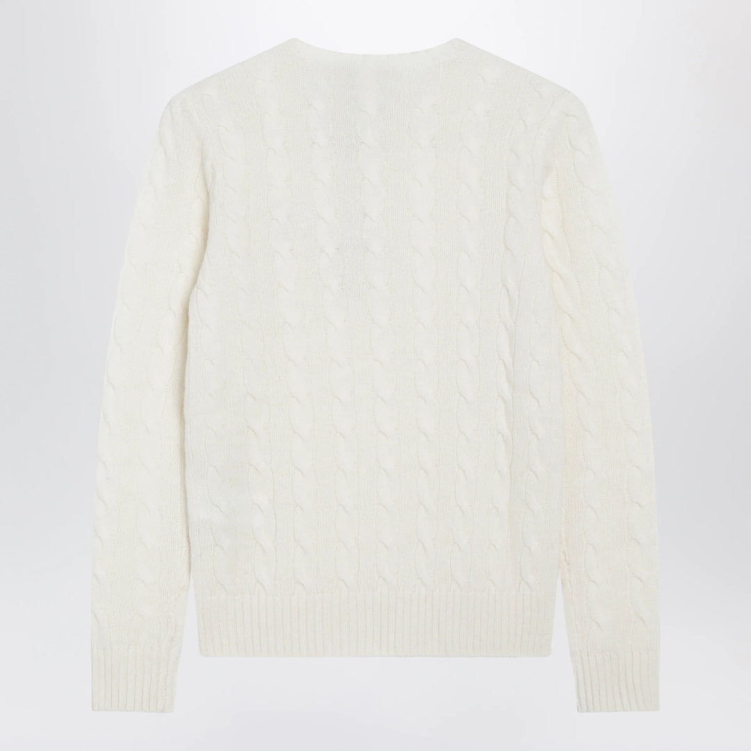 Polo Ralph Lauren - Cable-Knit Sweater in Cream Wool and Cashmere