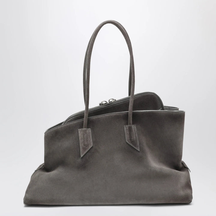 The Attico - La Passeggiata Medium bag in grey suede Brand Apparel &amp; Accessories U