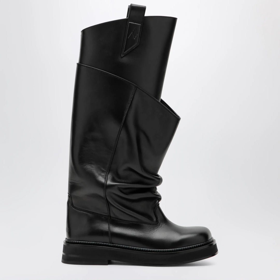 The Attico - Robin Passeggiata combat boots in black calf leather Brand Apparel &amp; Accessories > Shoes
