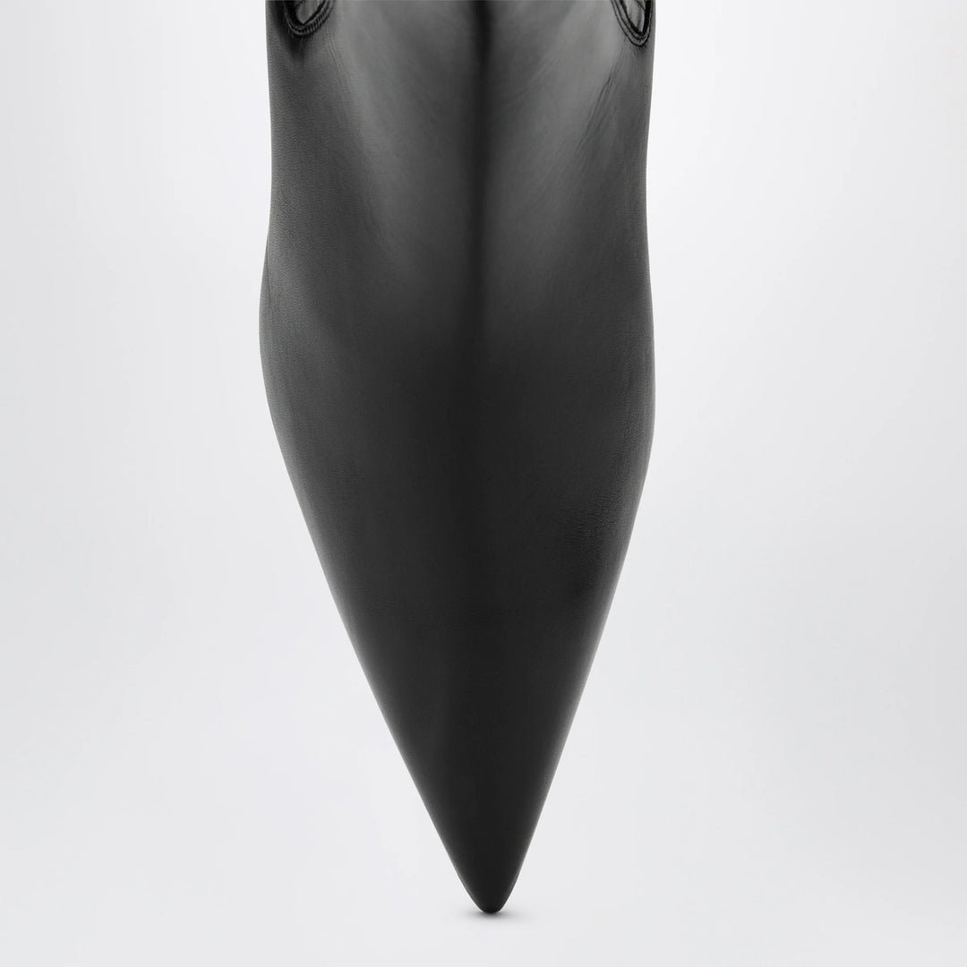 The Attico - Cheope wedge-heel ankle boots in black calfskin