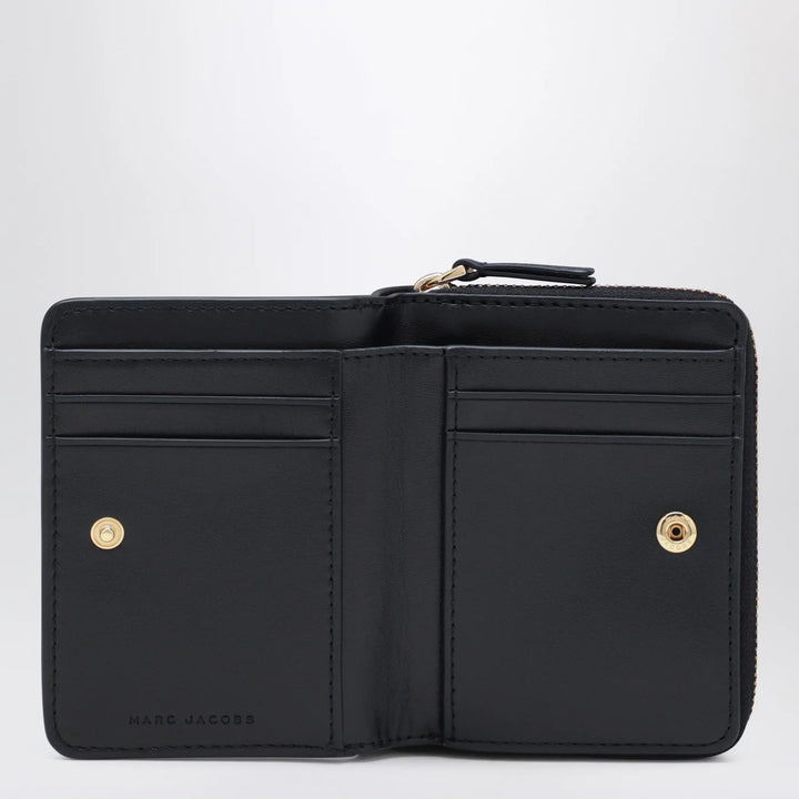 Marc Jacobs - Mini black full-grain leather wallet