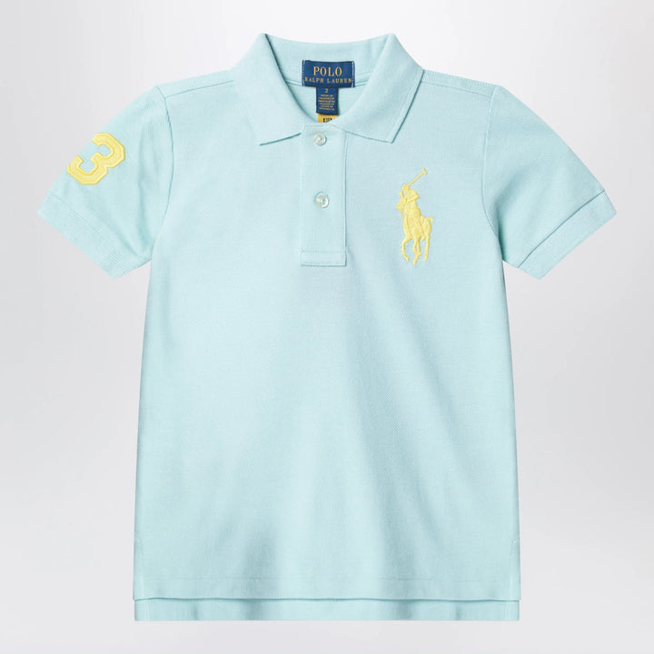 Polo Ralph Lauren - Light blue polo shirt with embroidered logo