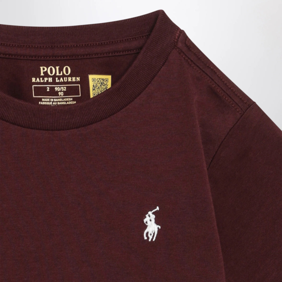 Polo Ralph Lauren - Dark burgundy short-sleeved T-shirt