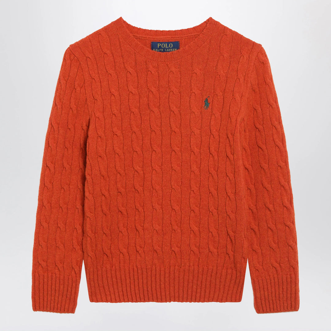 Polo Ralph Lauren - Orange Cable-Knit Wool and Cashmere Sweater