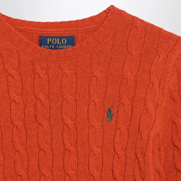 Polo Ralph Lauren - Orange Cable-Knit Wool and Cashmere Sweater