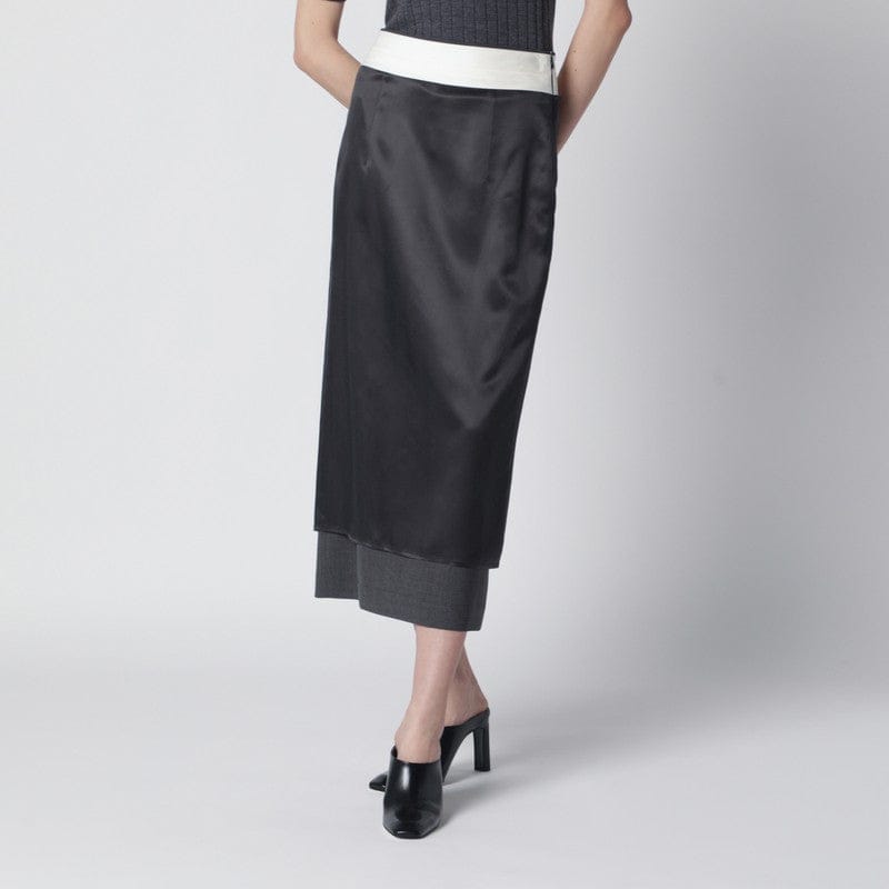 Skirts Róhe - Dark grey inside-out midi skirt - 36 FR Brand