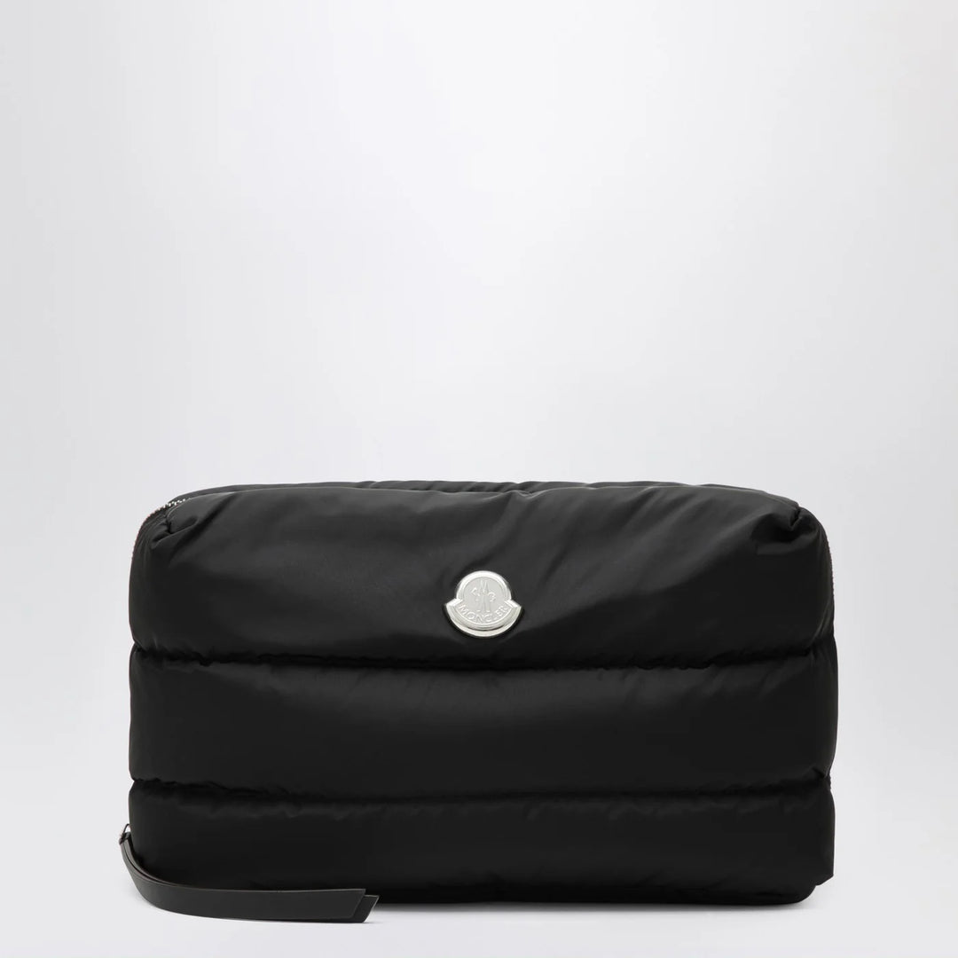 Moncler - Caradoc beauty case in quilted black nylon