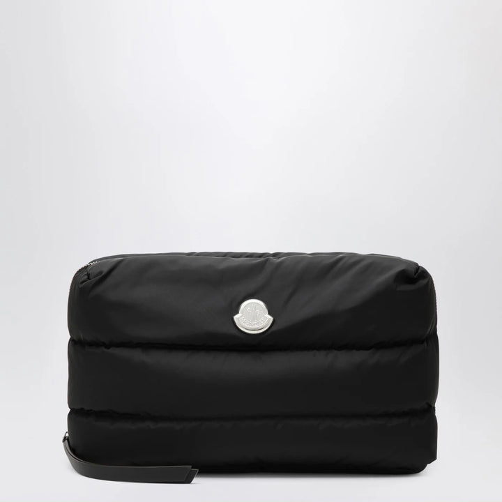 Moncler - Caradoc beauty case in quilted black nylon