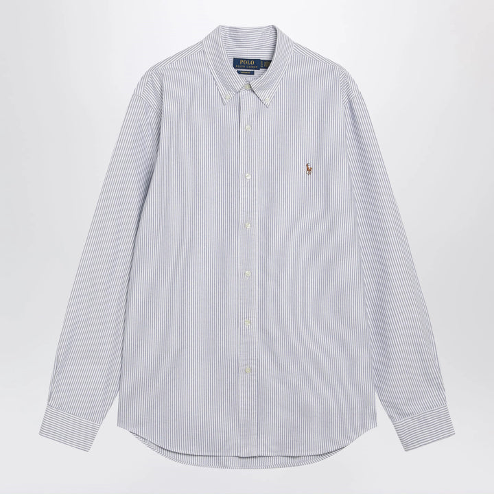 Polo Ralph Lauren - Light blue/white striped Oxford Custom-Fit shirt