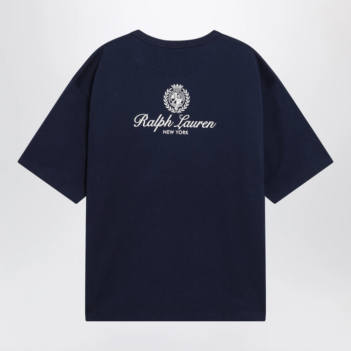 Polo Ralph Lauren - Navy Blue Relaxed-Fit T-Shirt With Logo Prints