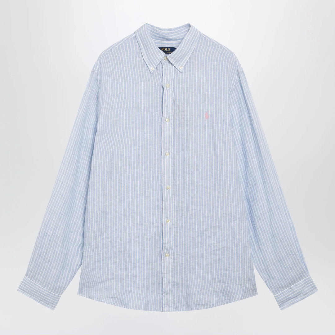 Polo Ralph Lauren - Light blue/white striped linen shirt