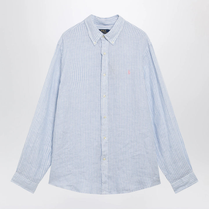 Polo Ralph Lauren - Light blue/white striped linen shirt