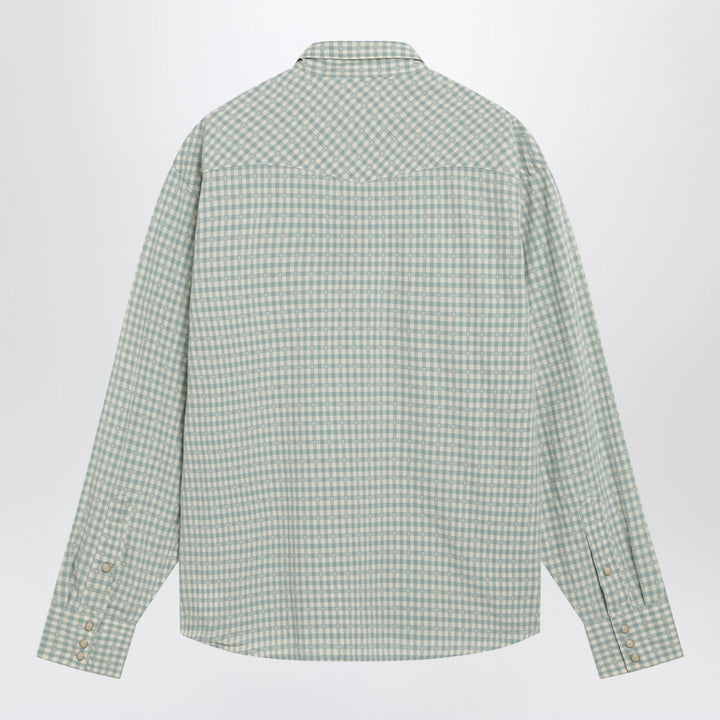 Polo Ralph Lauren - White/green Classic-Fit madras western shirt
